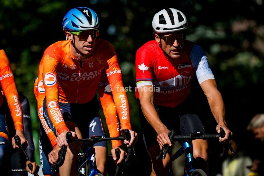 Belgian Greg Van Avermaet is seen at a training before the cycling World Championship, in Montreal, Canada, Wednesday 23 September 2026. The UCI road world championships are taking place from 20 to 27 September, in Montreal, Canada