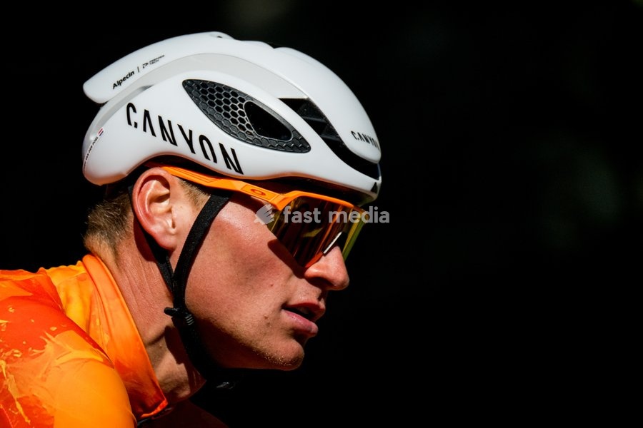 Dutch Mathieu van der Poel pictured in action during a training before the cycling World Championship, in Montreal, Canada, Wednesday 23 September 2026. The UCI road world championships are taking place from 20 to 27 September, in Montreal, Canada