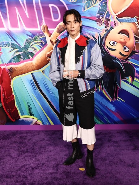 Manny Jacinto at the Los Angeles Premiere Of DreamWorks Animation's And Universal Pictures' 'Forgotten Island' held at the Lucas Museum of Narrative Art on September 23, 2026 in Los Angeles, California, United States