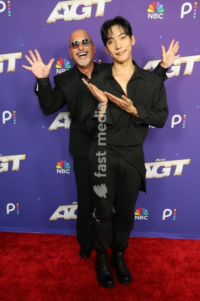 23 September 2025 - Pasadena, California - Howie Mandel, Yu Hojin. Attend "America's Got Talent" Season 21 Finale Results Red Carpet held at the Hotel Dena Pasadena, in Pasadena
