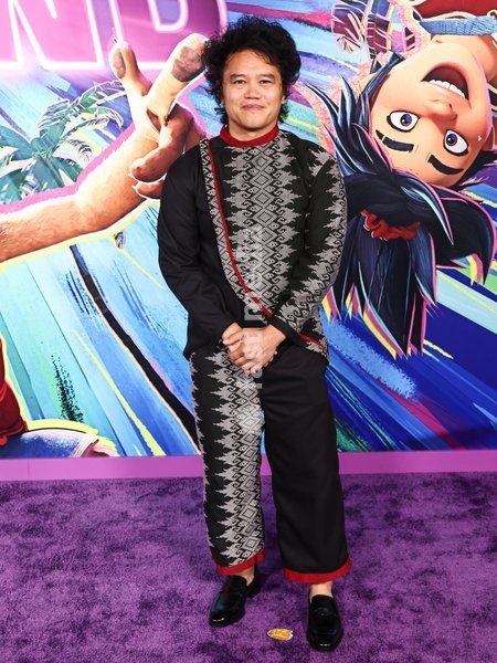 LOS ANGELES, CALIFORNIA, USA - SEPTEMBER 23: Nathan Matthew David arrives at the Los Angeles Premiere Of DreamWorks Animation's And Universal Pictures' 'Forgotten Island' held at the Lucas Museum of Narrative Art on September 23, 2026 in Los Angeles, California, United States