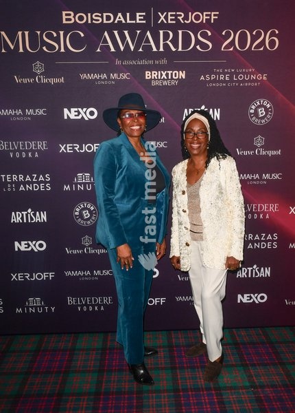 Carroll Thompson and Janet Kay present The 10th Anniversary Boisdale DJ Residency Award at The Boisdale Xerjoff Music Awards at Boisdale of Canary Wharf on September 23, 2026 in London, England