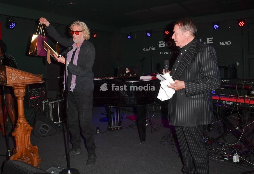 Jools Holland and Nick Reynolds attends The Boisdale Xerjoff Music Awards at Boisdale of Canary Wharf on September 23, 2026 in London, England