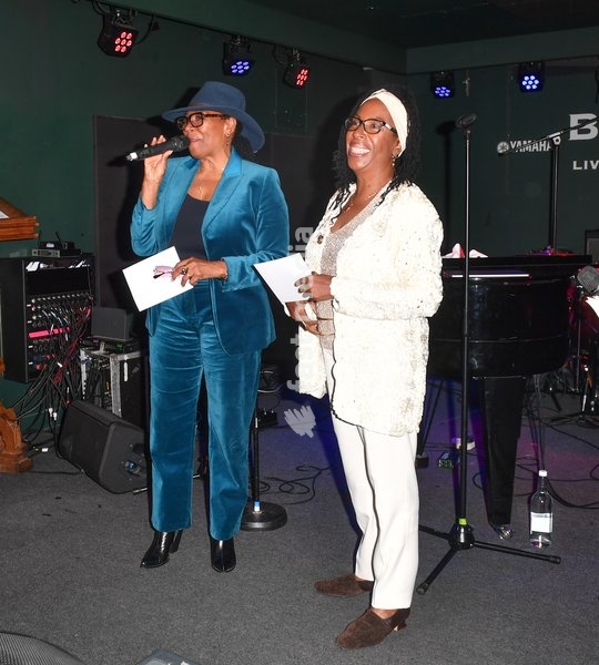 Carroll Thompson and Janet Kay present The 10th Anniversary Boisdale DJ Residency Award at The Boisdale Xerjoff Music Awards at Boisdale of Canary Wharf on September 23, 2026 in London, England