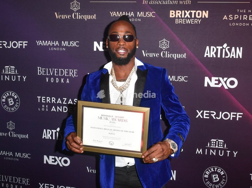 Stylo G, winner of the Dancehall/Reggae Artist of The Year award, attends The Boisdale Xerjoff Music Awards at Boisdale of Canary Wharf on September 23, 2026 in London, England. (