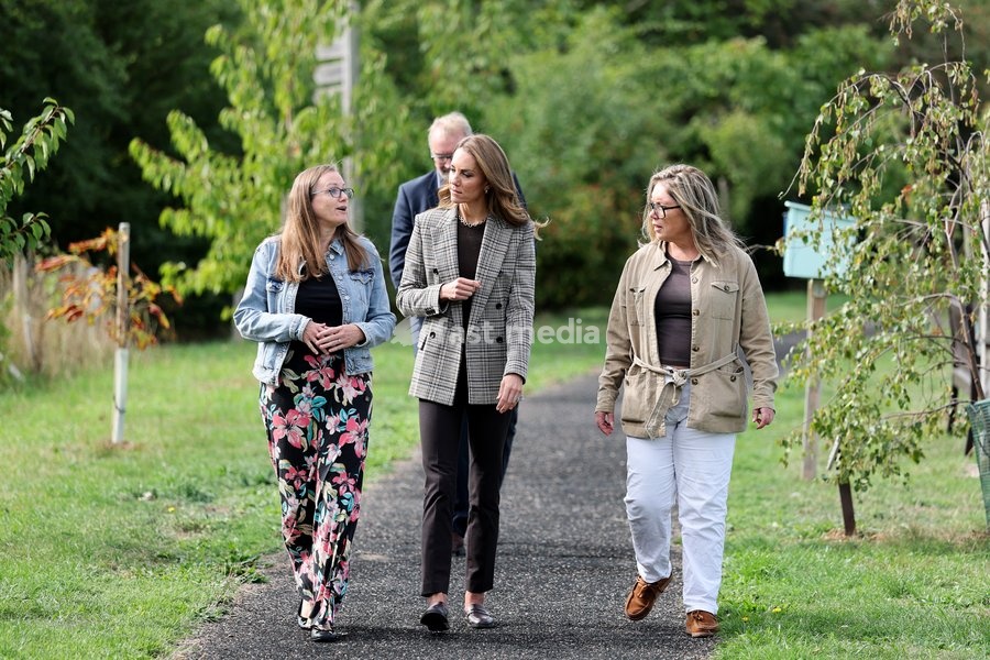 Catherine, Princess of Wales during a visit to The Forward Trust to mark Addiction Awareness Week on September 24, 2026 in Southend, England. The Forward Trust supports people as they recover from addiction with the aim of helping them rebuild their lives. The Princess of Wales has been a patron of…