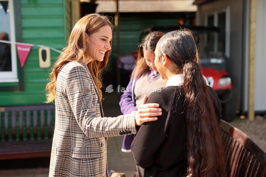 Catherine, Princess of Wales during a visit to The Forward Trust to mark Addiction Awareness Week on September 24, 2026 in Southend, England. The Forward Trust supports people as they recover from addiction with the aim of helping them rebuild their lives. The Princess of Wales has been a patron of…