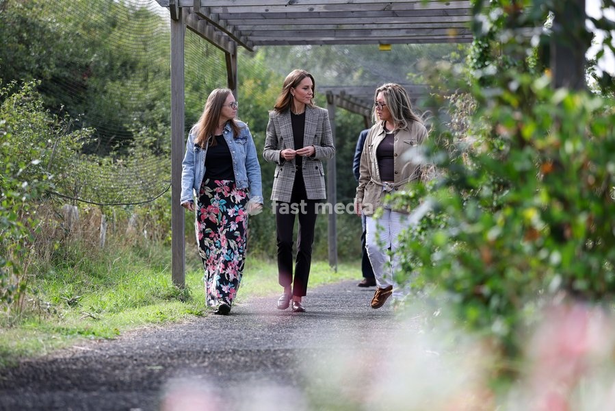 Catherine, Princess of Wales during a visit to The Forward Trust to mark Addiction Awareness Week on September 24, 2026 in Southend, England. The Forward Trust supports people as they recover from addiction with the aim of helping them rebuild their lives. The Princess of Wales has been a patron of…