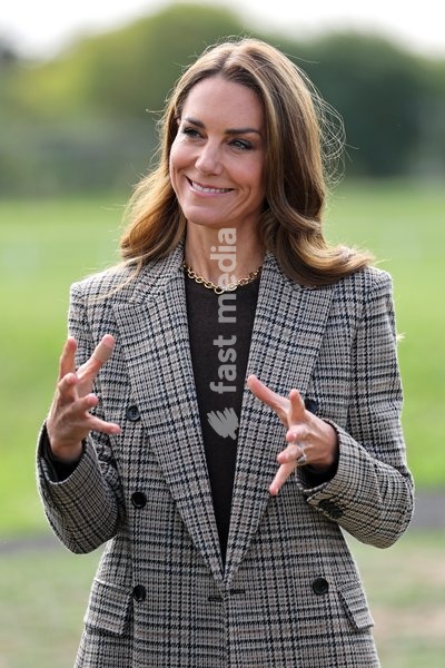 Catherine, Princess of Wales during a visit to The Forward Trust to mark Addiction Awareness Week on September 24, 2026 in Southend, England. The Forward Trust supports people as they recover from addiction with the aim of helping them rebuild their lives. The Princess of Wales has been a patron of…