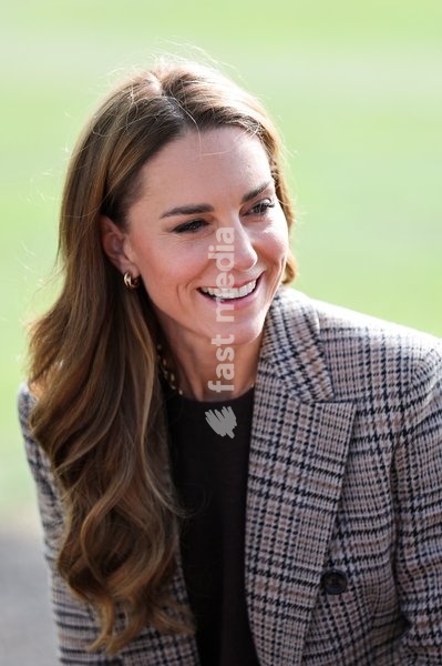 Catherine, Princess of Wales smiles during a visit to The Forward Trust to mark Addiction Awareness Week on September 24, 2026 in Southend, England. The Forward Trust supports people as they recover from addiction with the aim of helping them rebuild their lives. The Princess of Wales has been a…
