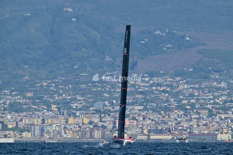 Arc Team Usa Team during the Americas Cup Preliminary Regatta Sailing Day 1 at the Race Village on 24th September 2026 in Naples, Italy