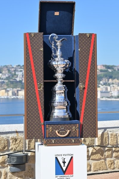 The Louis Vuitton Trophy during the Americas Cup Preliminary Regatta Sailing Day 1 at the Race Village on 24th September 2026 in Naples, Italy