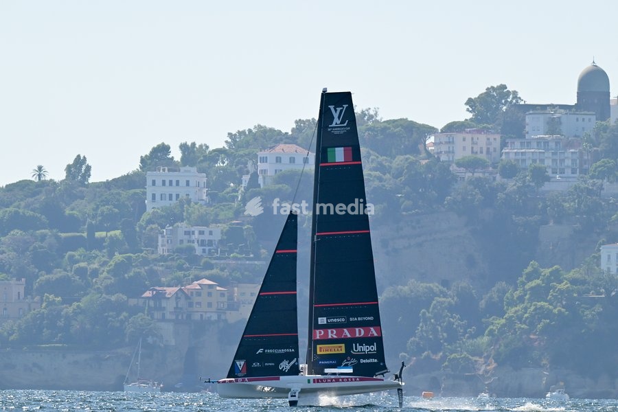 Luna Rossa Team during the Americas Cup Preliminary Regatta Sailing Day 1 at the Race Village on 24th September 2026 in Naples, Italy