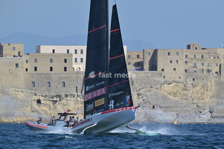 Luna Rossa Team during the Americas Cup Preliminary Regatta Sailing Day 1 at the Race Village on 24th September 2026 in Naples, Italy