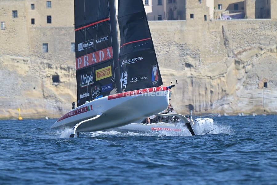 Luna Rossa Team during the Americas Cup Preliminary Regatta Sailing Day 1 at the Race Village on 24th September 2026 in Naples, Italy
