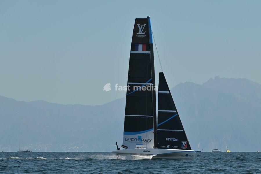 La Roche-Posay Racing Team during the Americas Cup Preliminary Regatta Sailing Day 1 at the Race Village on 24th September 2026 in Naples, Italy
