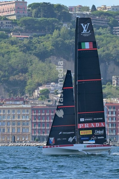 Luna Rossa Team during the Americas Cup Preliminary Regatta Sailing Day 1 at the Race Village on 24th September 2026 in Naples, Italy