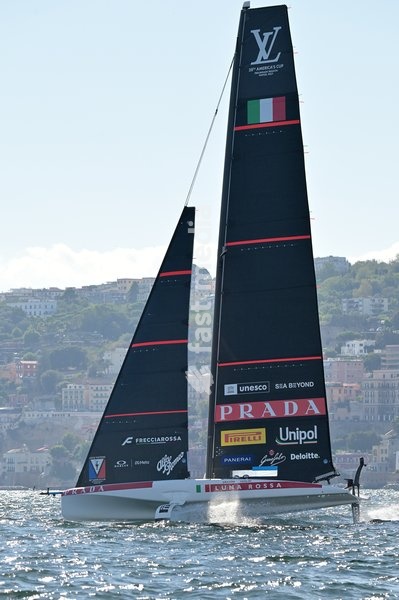 Luna Rossa Team during the Americas Cup Preliminary Regatta Sailing Day 1 at the Race Village on 24th September 2026 in Naples, Italy