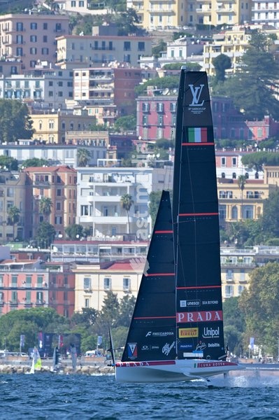 Luna Rossa Team during the Americas Cup Preliminary Regatta Sailing Day 1 at the Race Village on 24th September 2026 in Naples, Italy