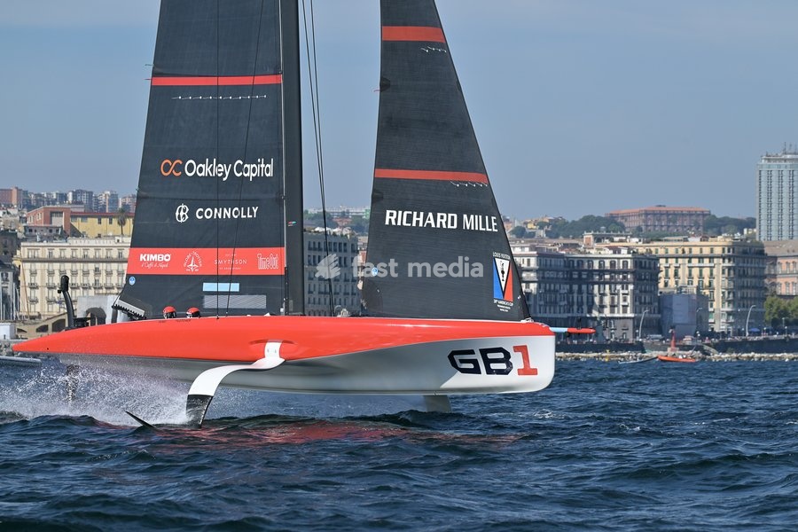 GB1 Team during the Americas Cup Preliminary Regatta Sailing Day 1 at the Race Village on 24th September 2026 in Naples, Italy