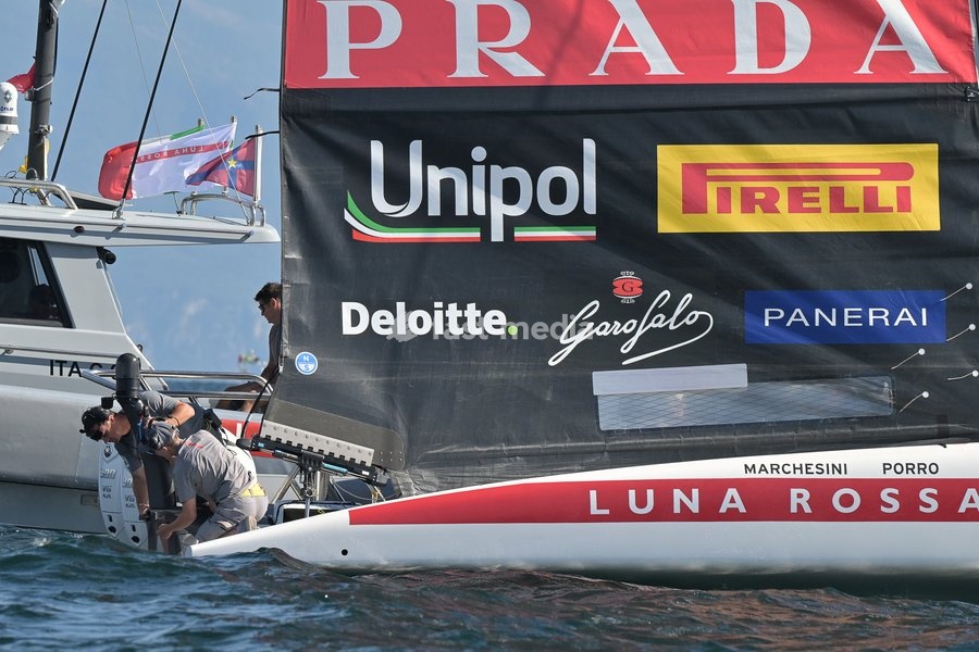 Luna Rossa Team during the Americas Cup Preliminary Regatta Sailing Day 1 at the Race Village on 24th September 2026 in Naples, Italy