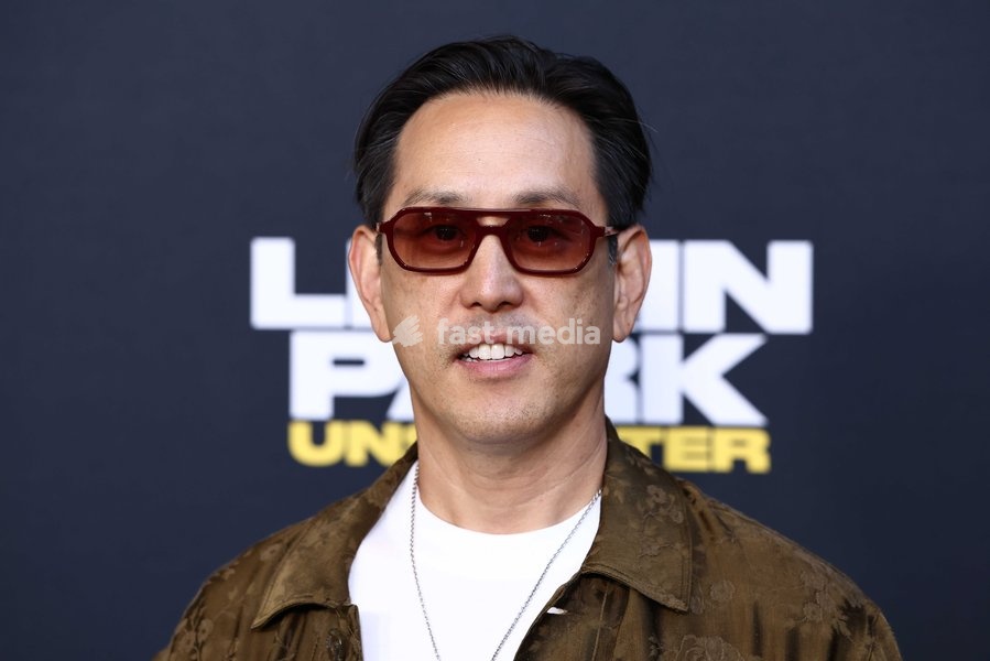 Joseph Hahn at the World Premiere Of Trafalgar Releasing's 'Linkin Park: Unshattered' held at the AMC The Grove 14 on September 24, 2026 in Beverly Grove, Los Angeles, California, United States