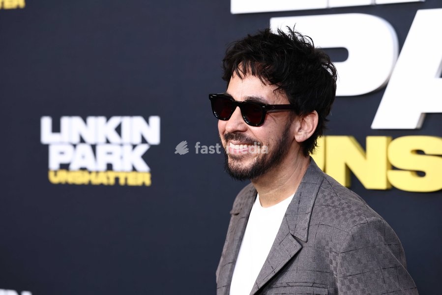 Mike Shinoda at the World Premiere Of Trafalgar Releasing's 'Linkin Park: Unshattered' held at the AMC The Grove 14 on September 24, 2026 in Beverly Grove, Los Angeles, California, United States
