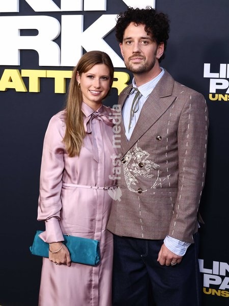 Lee Cunningham and Colin Brittain at the World Premiere Of Trafalgar Releasing's 'Linkin Park: Unshattered' held at the AMC The Grove 14 on September 24, 2026 in Beverly Grove, Los Angeles, California, United States