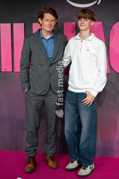 Julian Rhind-Tutt and son attends the "Kill Jackie" global premiere at Curzon Bloomsbury on September 24, 2026 in London, England