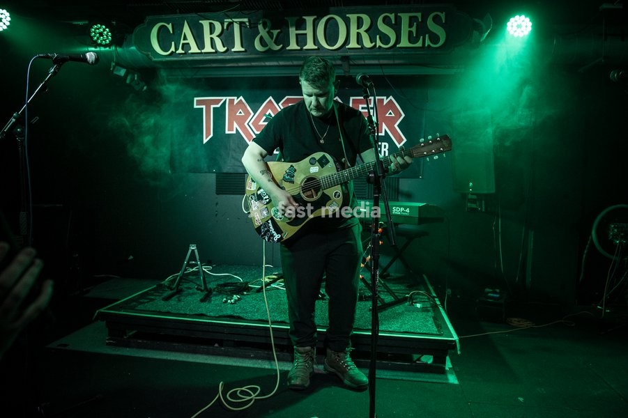 London based singer and songwriter, Adam Wedd performs at Cart & Horses in London on 24th September 2026, launching his debut album Hangover Full of Memories
