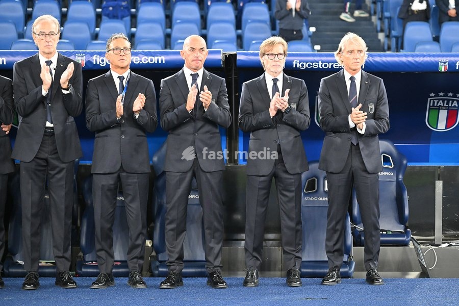 Roberto Mancini head coach of Italy during the Italy vs Belgium match of the 2026 UEFA Nations League at Olympic Stadium in Rome, Italy, on 25 September 2026. Italy vs Belgium 0-2
