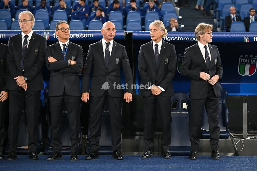 Roberto Mancini head coach of Italy during the Italy vs Belgium match of the 2026 UEFA Nations League at Olympic Stadium in Rome, Italy, on 25 September 2026. Italy vs Belgium 0-2
