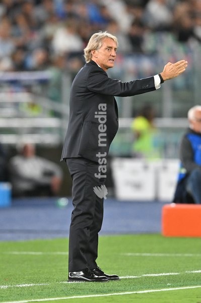 Roberto Mancini head coach of Italy during the Italy vs Belgium match of the 2026 UEFA Nations League at Olympic Stadium in Rome, Italy, on 25 September 2026. Italy vs Belgium 0-2