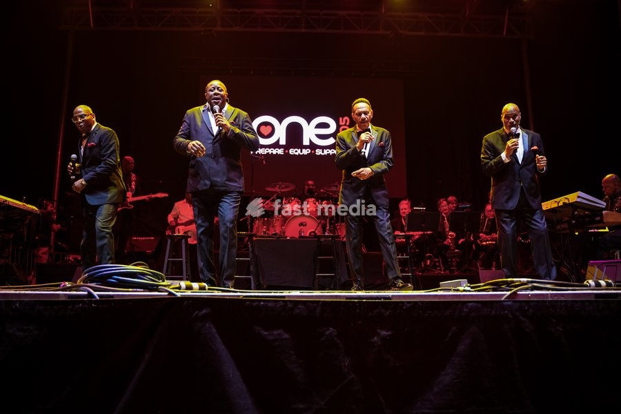 Motown legends, The Four Tops, perform at the One805Live! benefit concert with proceeds benefitting first responders of Santa Barbara County. Carpinteria, USA, Friday 25th September 2026