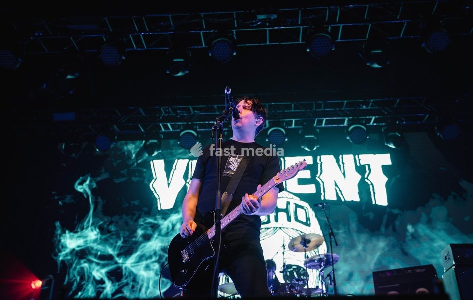 Violent Soho performing live at Fortitude Music Hall in Brisbane, Australia, on 26 September 2026