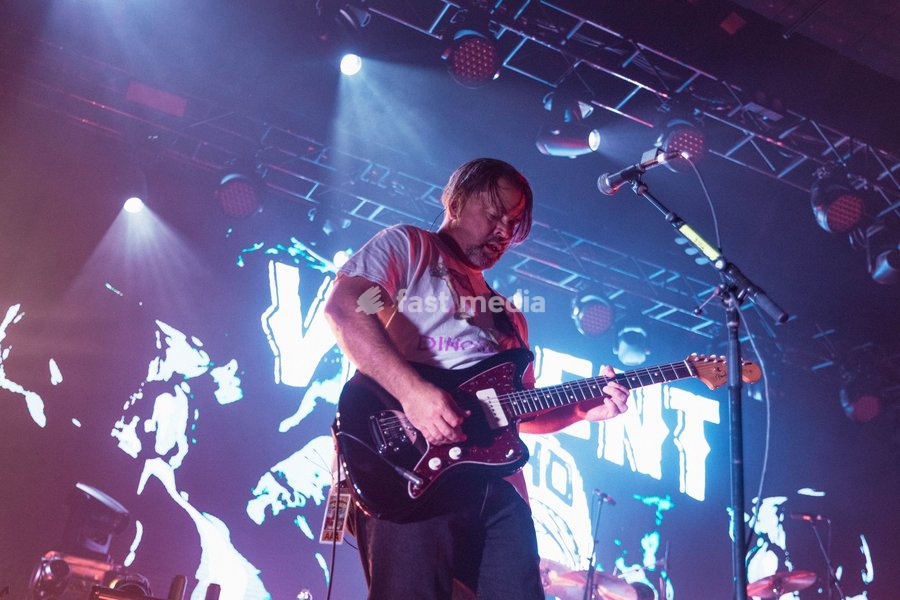 Violent Soho performing live at Fortitude Music Hall in Brisbane, Australia, on 26 September 2026