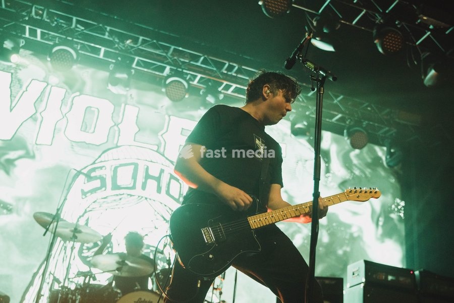 Violent Soho performing live at Fortitude Music Hall in Brisbane, Australia, on 26 September 2026