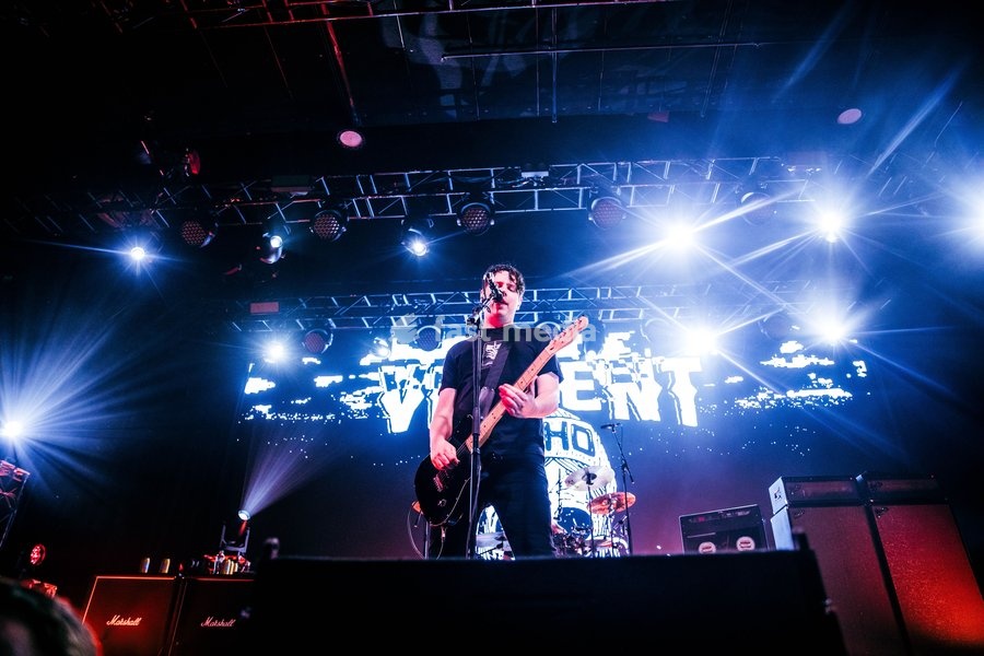 Violent Soho performing live at Fortitude Music Hall in Brisbane, Australia, on 26 September 2026