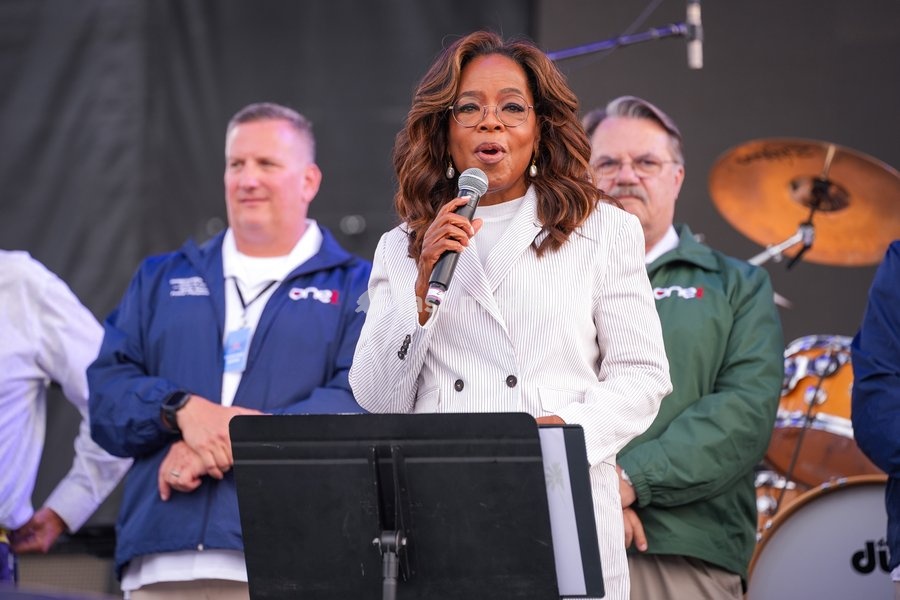 TV host and mogul, Oprah Winfrey, makes an appearance at the One805Live! benefit concert with proceeds benefitting first responders of Santa Barbara County. Carpinteria, USA, Saturday 26th September 2026