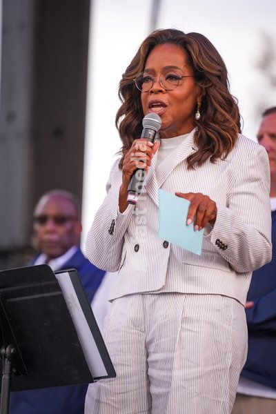 TV host and mogul, Oprah Winfrey, makes an appearance at the One805Live! benefit concert with proceeds benefitting first responders of Santa Barbara County. Carpinteria, USA, Saturday 26th September 2026