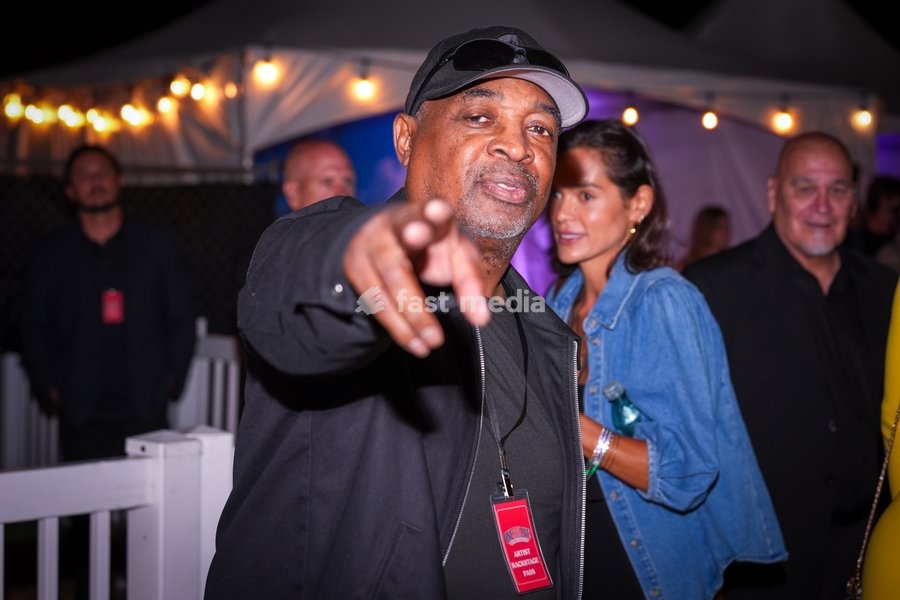 Hip-hop legend and rap icon, Chuck D of Public Enemy, makes an appearance at the One805Live! benefit concert with proceeds benefitting first responders of Santa Barbara County. Carpinteria, USA, Saturday 26th September 2026