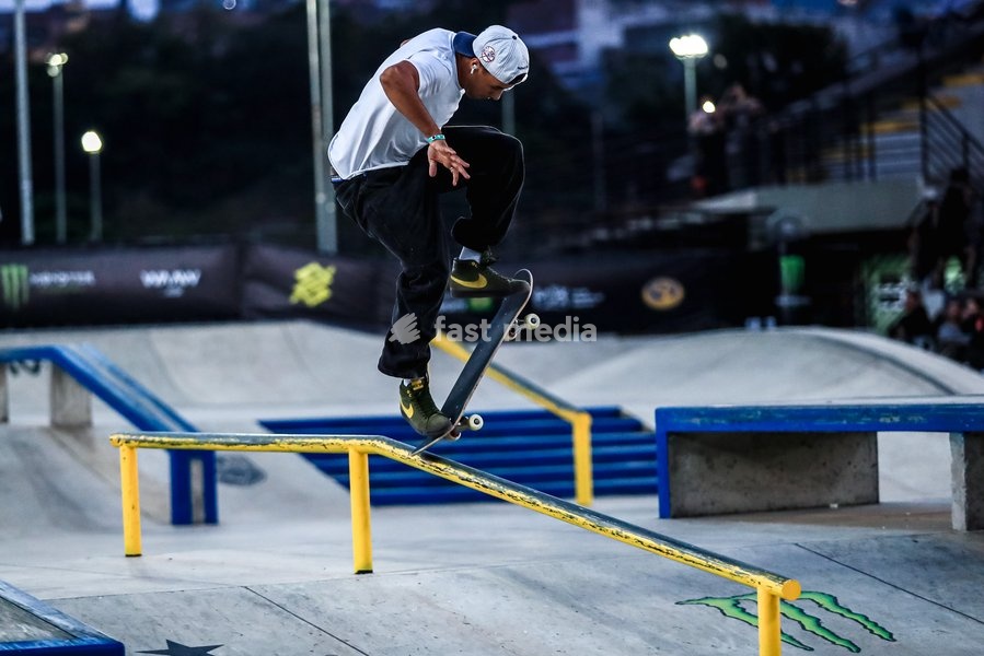 September 27, 2026, Barueri, São Paulo, Brazil: SÃO PAULO (SP), BRAZIL – SEPTEMBER 27: Ivan Monteiro, runner-up in the men's street category at the second stage of the 2026 Brazilian Skateboarding Circuit. The athlete is shown during his run in the final of the Banco do Brasil Professional…