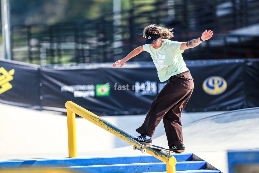 September 27, 2026, Barueri, São Paulo, Brazil: SÃO PAULO (SP), BRAZIL – SEPTEMBER 27: Gabriela Mazeto during her run in the final of the Banco do Brasil Professional Skateboarding Circuit on the afternoon of Sunday, September 26, 2026, at the Parque da Juventude skatepark in Barueri (SP)