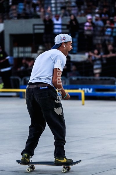 September 27, 2026, Barueri, São Paulo, Brazil: SÃO PAULO (SP), BRAZIL – SEPTEMBER 27: Ivan Monteiro, runner-up in the men's street category at the second stage of the 2026 Brazilian Skateboarding Circuit. The athlete is shown during his run in the final of the Banco do Brasil Professional…