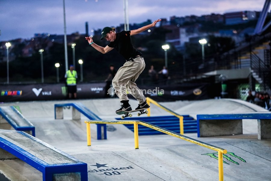 September 27, 2026, Barueri, São Paulo, Brazil: SÃO PAULO (SP), BRAZIL – SEPTEMBER 27: Sebastian Simonetto during his run in the final of the Banco do Brasil Professional Skateboarding Circuit (men's street category) on the afternoon of Sunday, September 26, 2026, at the Parque da Juventude…