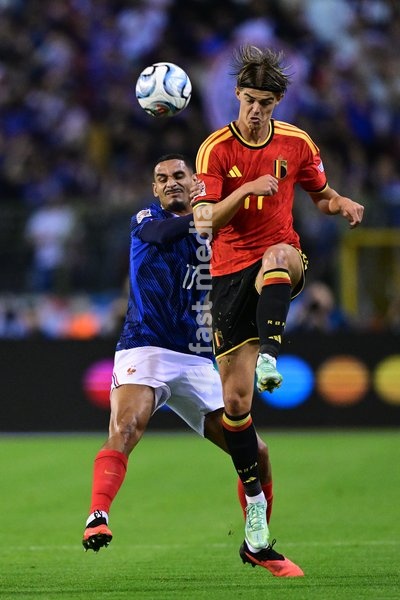 Belgium's Charles De Ketelaere pictured during a soccer game between Belgian national team Red Devils and France, on Monday 28 September 2026 in Brussels, the second game of the UEFA Nations League group stage