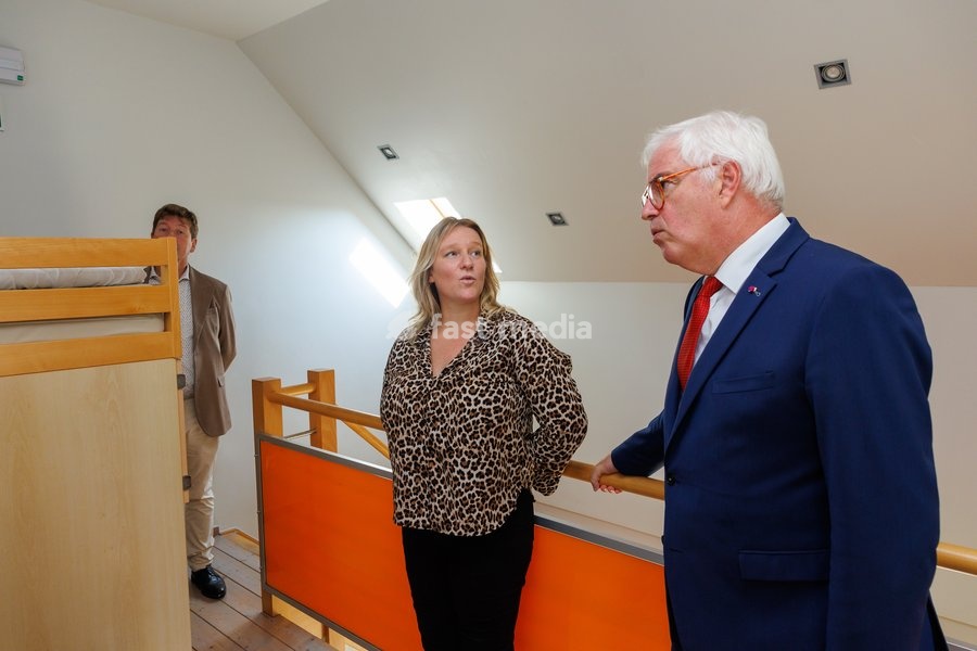 West-Flanders province governor Carl Decaluwe pictured during a visit to Agriton aronia berry farm in Mesen, on his final day as West-Flanders province governor on Tuesday 29 September 2026