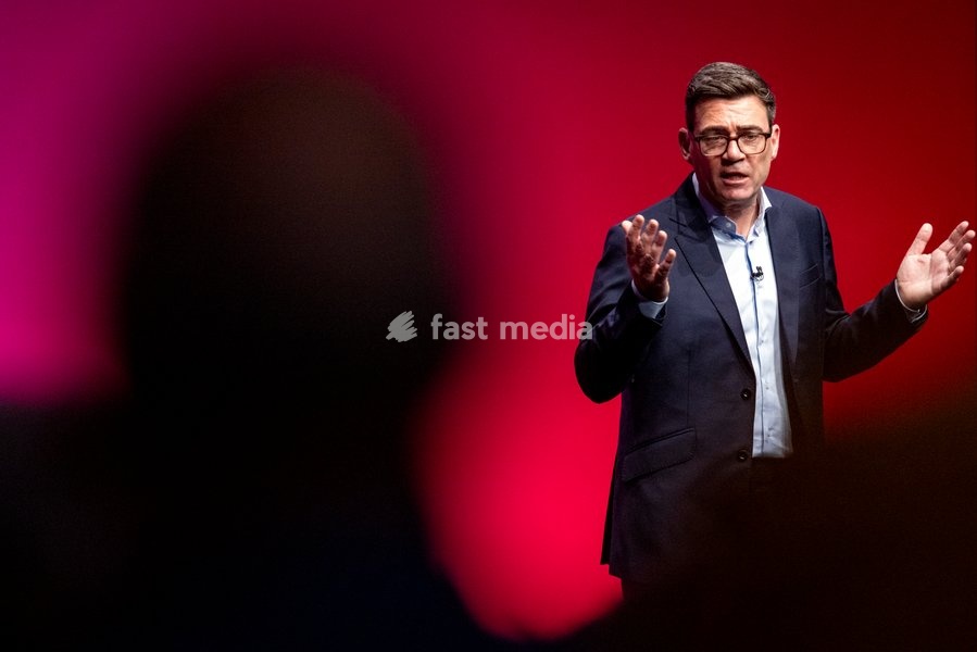 Prime Minister and Labour Party Leader Andy Burnham delivers his first leader’s speech at the Labour Party Conference at the ACC Liverpool, Liverpool, UK, on 29 September 2026. Burnham set out his government’s plans on social care, pensions, public ownership of utilities, electoral reform and the…