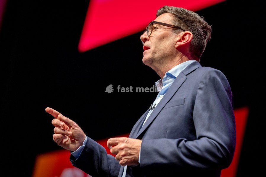 Prime Minister and Labour Party Leader Andy Burnham delivers his first leader’s speech at the Labour Party Conference at the ACC Liverpool, Liverpool, UK, on 29 September 2026. Burnham set out his government’s plans on social care, pensions, public ownership of utilities, electoral reform and the…