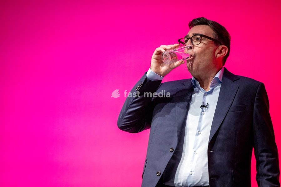 Prime Minister and Labour Party Leader Andy Burnham delivers his first leader’s speech at the Labour Party Conference at the ACC Liverpool, Liverpool, UK, on 29 September 2026. Burnham set out his government’s plans on social care, pensions, public ownership of utilities, electoral reform and the…